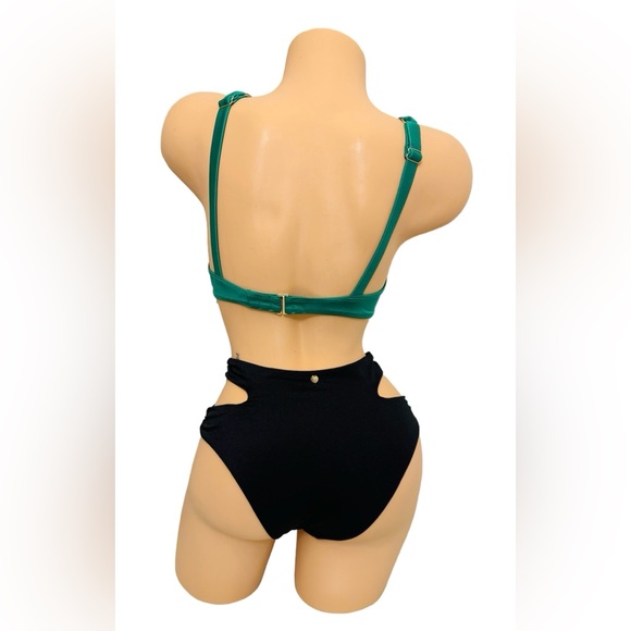 Victoria’s Secret Swim Bikini Shine Push-up Top & High Waist Bottom - Picture 7 of 8